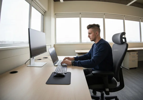 Organized desk with ADHD workplace accommodations