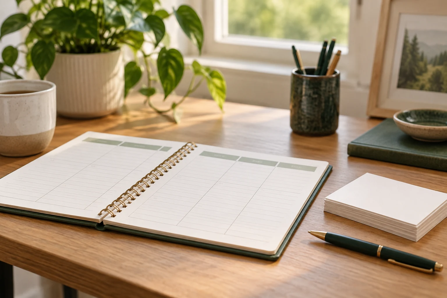 Calm treatment planning desk